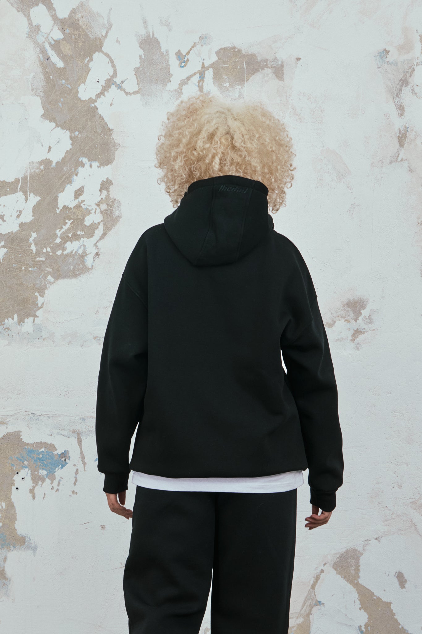 Siyah Basic Oversize Hoodie - H101